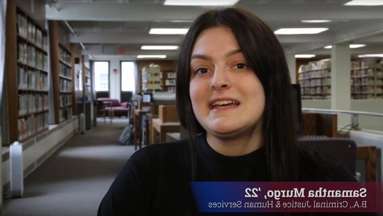 Samantha Murgo, '22, Criminal Justice and Human Services major, talks about how she Chose Franklin Pierce University as her school.